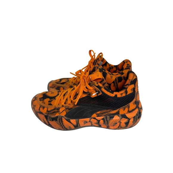 Puma Shoes - Puma MB.01 LaMelo Ball Basketball Shoes Womens 7.5 OrangeBlack Leopard 376009-01